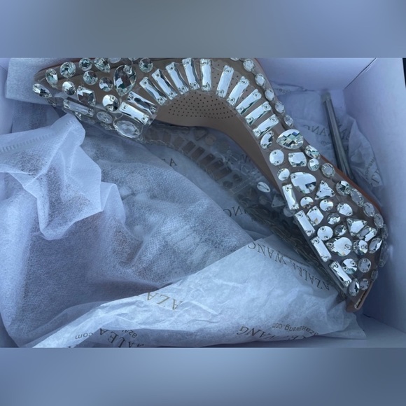 AZALEA WANG Bonnie Stiletto Heels Size 9 NWT, Cinderella’s Glass Slipper - Picture 7 of 9